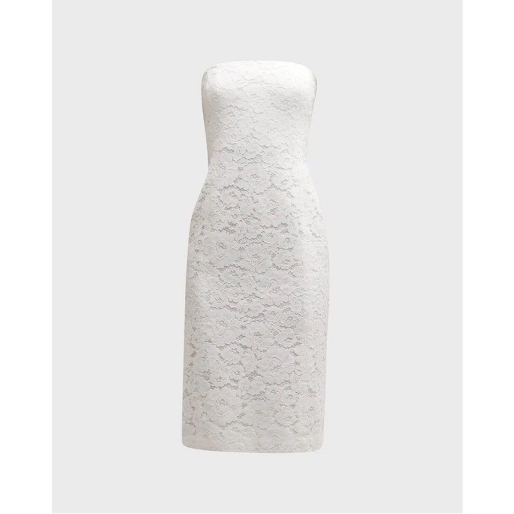 NWT VERONICA BEARD SANAZ LACE MIDI DRESS OFF WHITE